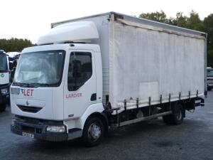 Renault Midlum 180 dci 4x2 curtain sider