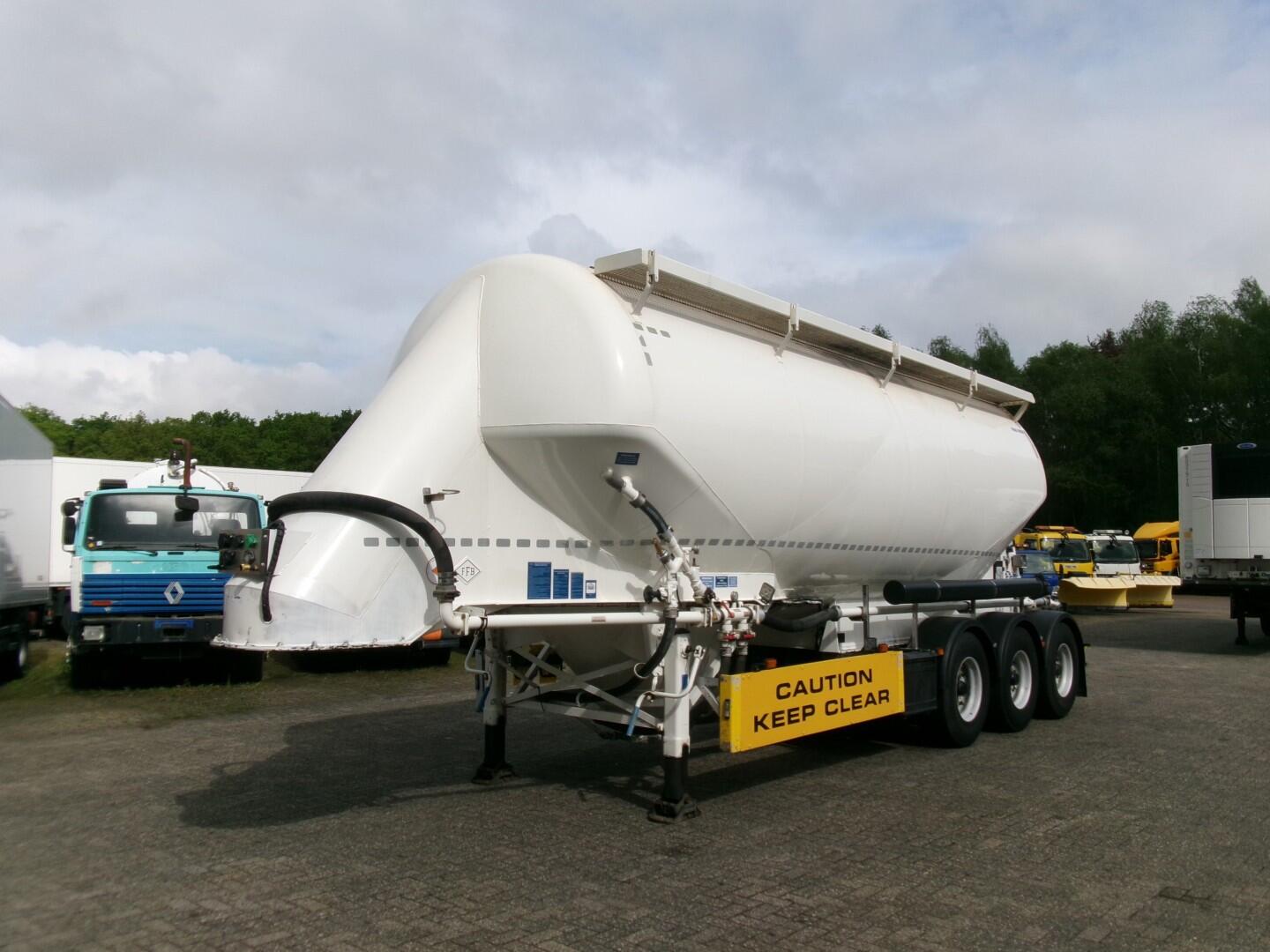 Feldbinder Powder tank alu 36 m3 / 1 comp | Tankoplegger | Tankoplegger Poeder / bulk