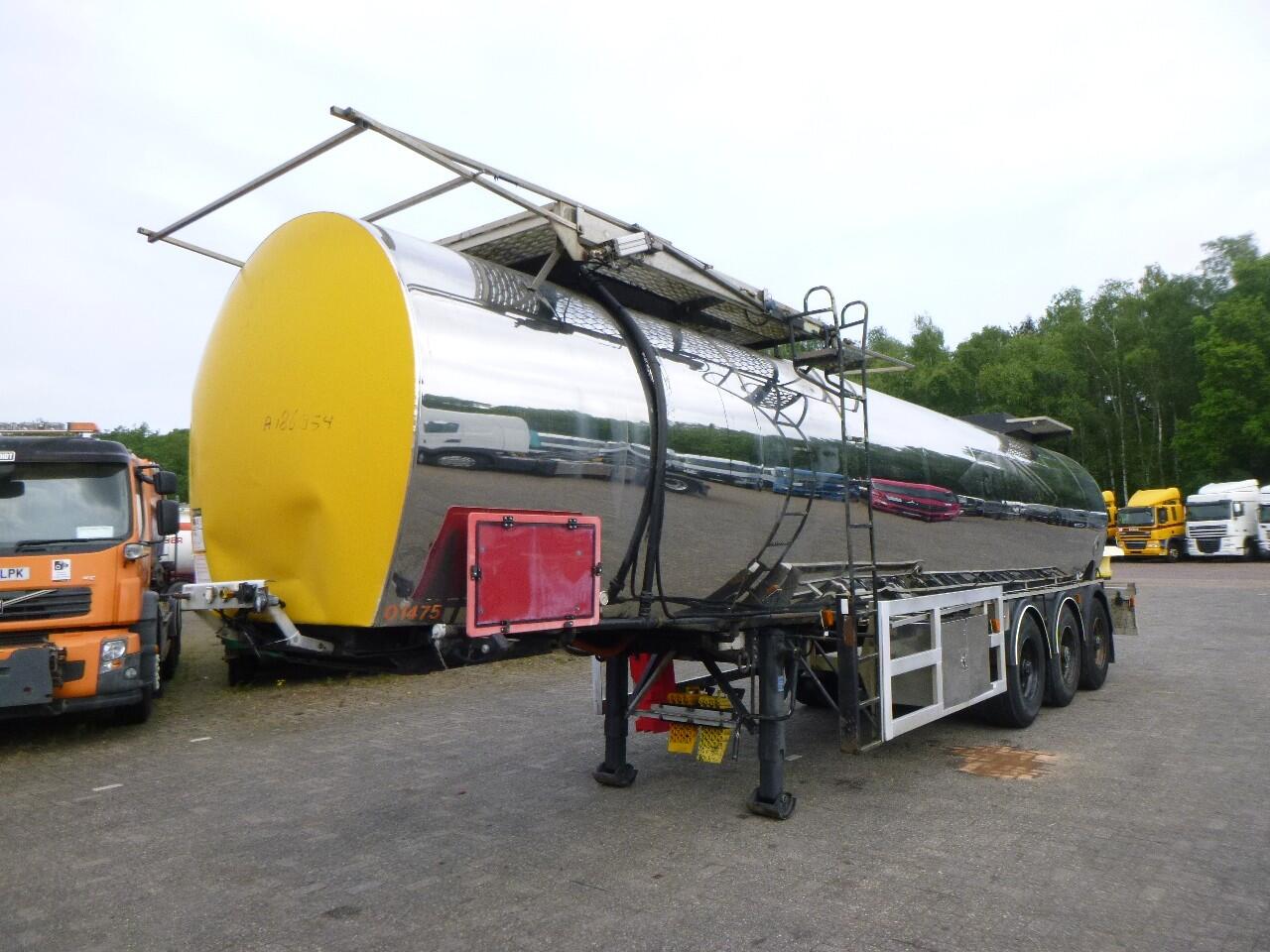 Crane Fruehauf Bitumen tank inox 28 m3 / 1 comp | Tankoplegger | Tankoplegger Bitumen