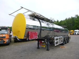 Crane Fruehauf Bitumen tank inox 28 m3 / 1 comp