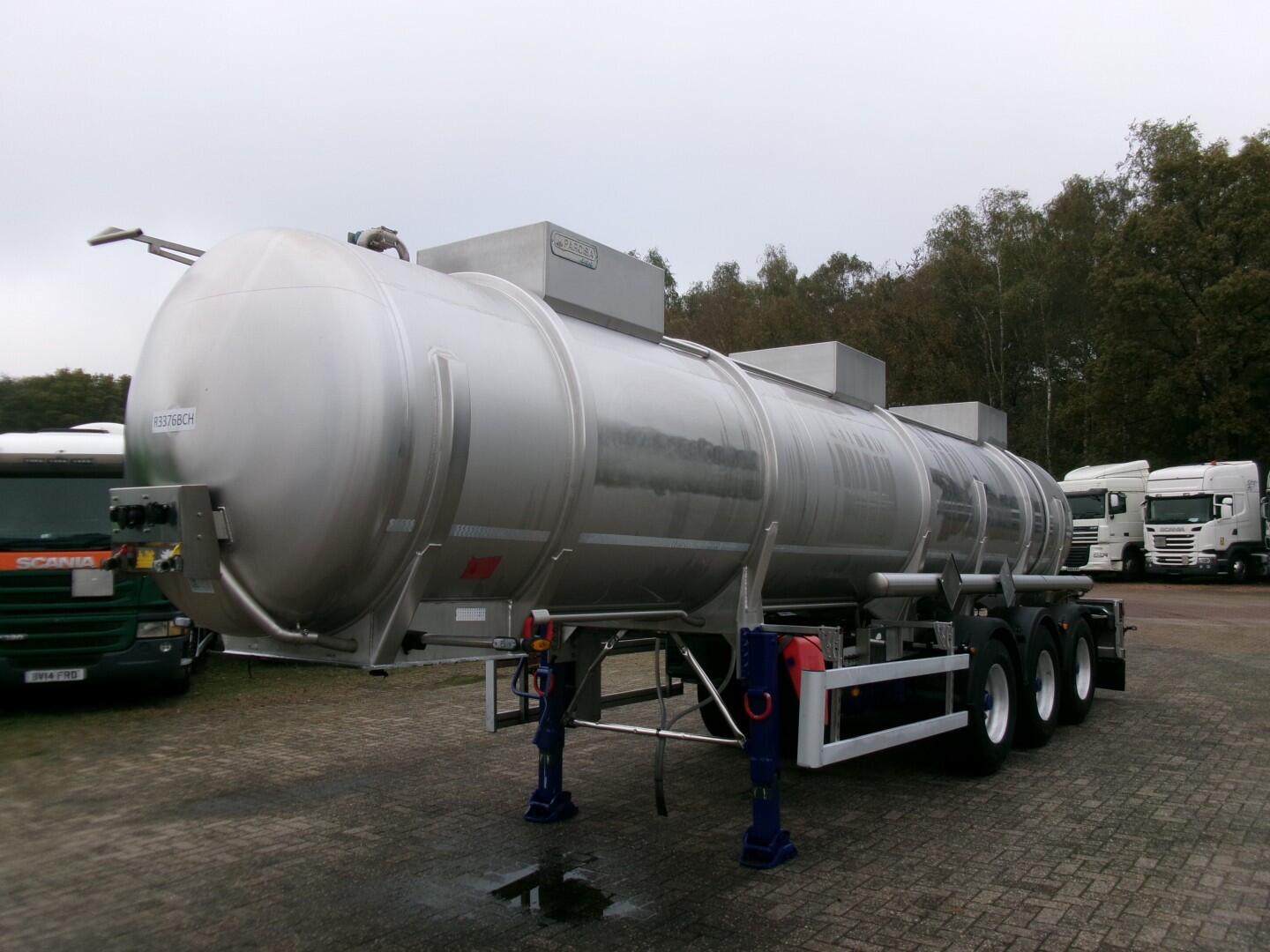 Parcisa Chemical tank inox L4BH 21.2 m3 / 1 comp + pump / ADR 24/02/24 | Tankoplegger | Tankoplegger Chemicaliën