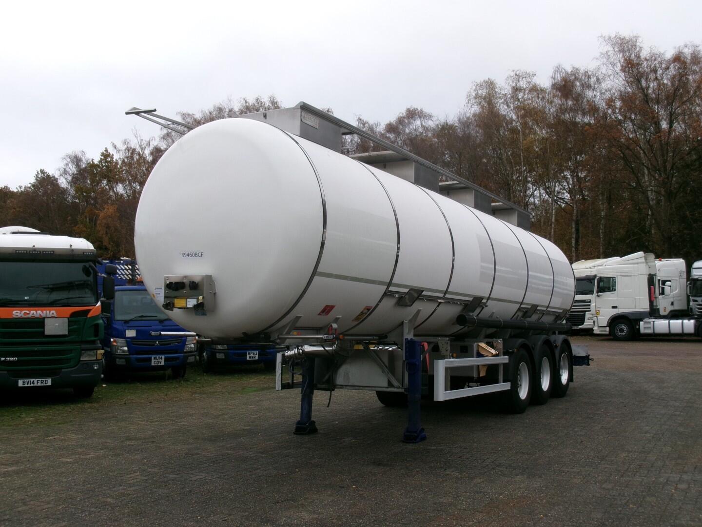 Parcisa Chemical tank inox L4BH 34.3 m3 / 4 comp / ADR 17/05/24 | Tankoplegger | Tankoplegger Chemicaliën