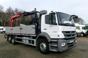 Mercedes Axor 2529 6x2 RHD + Fassi F110 crane