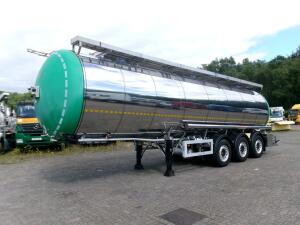 Feldbinder Chemical (non ADR) tank inox 34 m3 / 3 comp