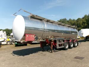 Crane Fruehauf Chemical ACID tank inox 30 m3 / 1 comp