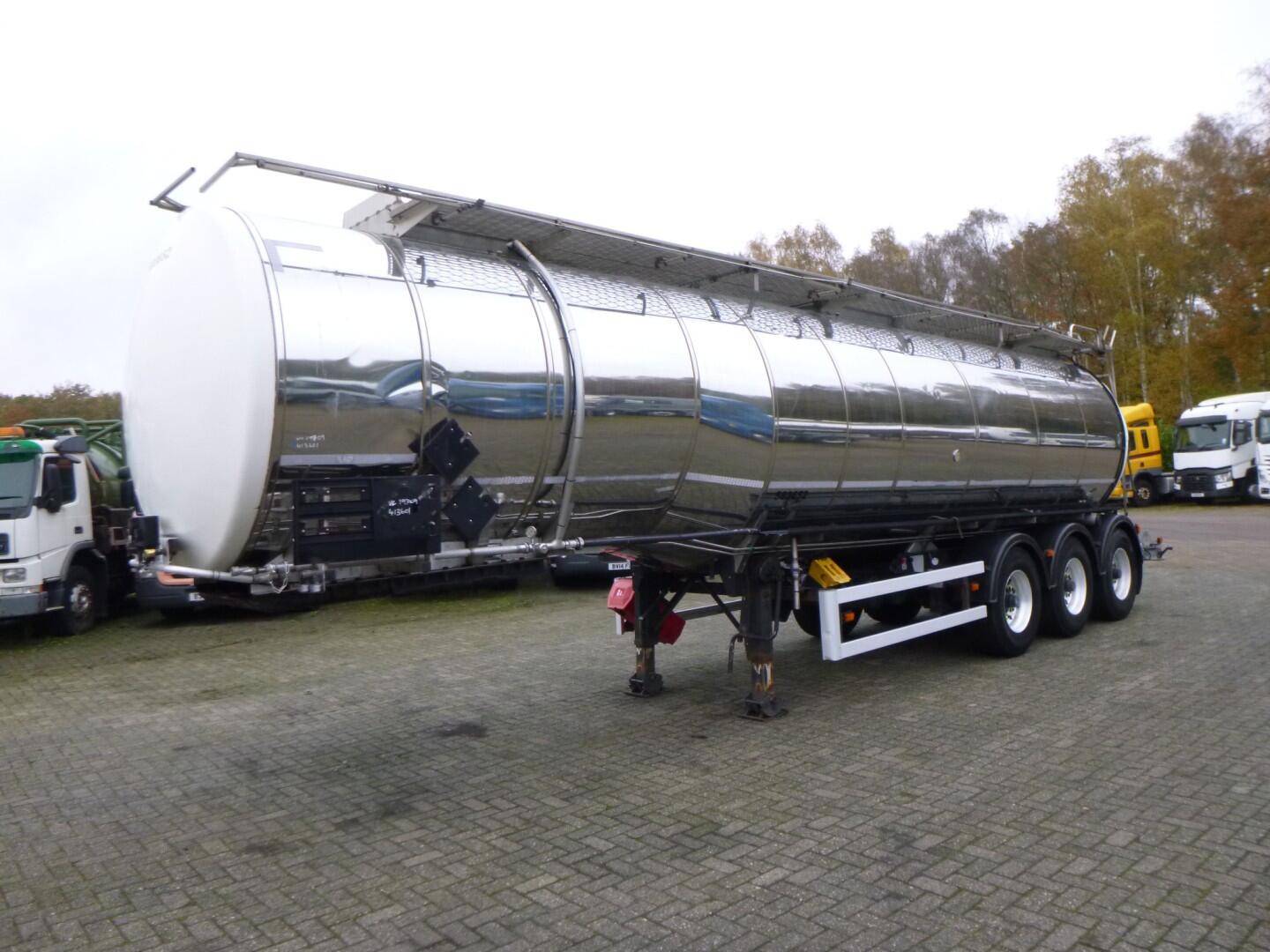 Crane Fruehauf Chemical tank inox 32.8 m3 / 1 comp | Tankoplegger | Tankoplegger Chemicaliën