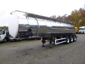 Crane Fruehauf Chemical tank inox 32.8 m3 / 1 comp