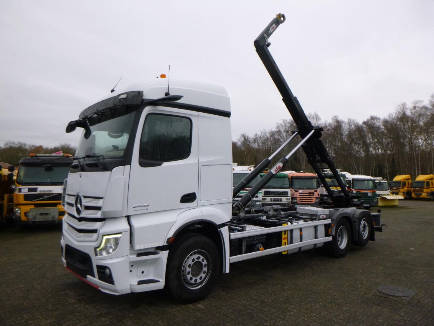 Mercedes Actros 2843 6x2 Hyva container hook 20t | Vrachtwagen | Haakarmsysteem