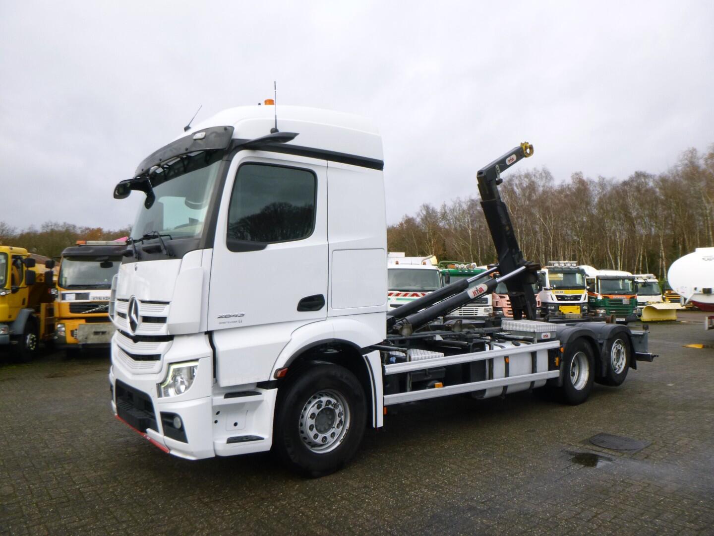 Mercedes Actros 2843 6x2 Hyva container hook 20t | Vrachtwagen | Haakarmsysteem