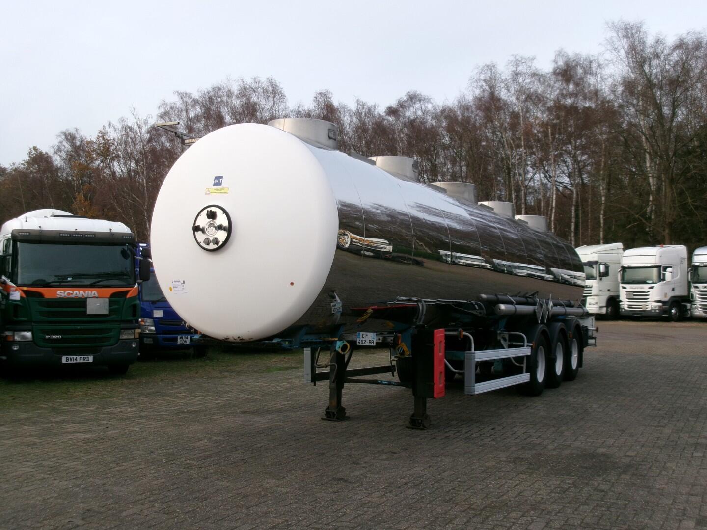 Magyar Chemical tank inox 32.5m3 / 1 comp | Tankoplegger | Tankoplegger Chemicaliën