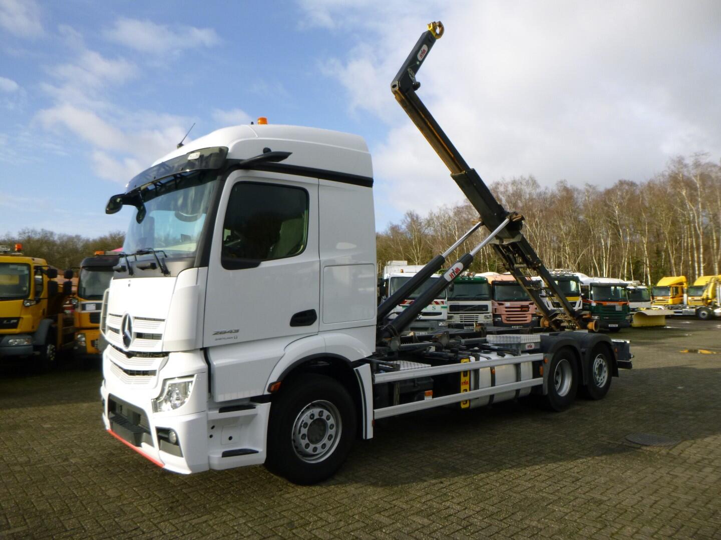 Mercedes Actros 2843 6x2 Hyva container hook 20t | Vrachtwagen | Haakarmsysteem