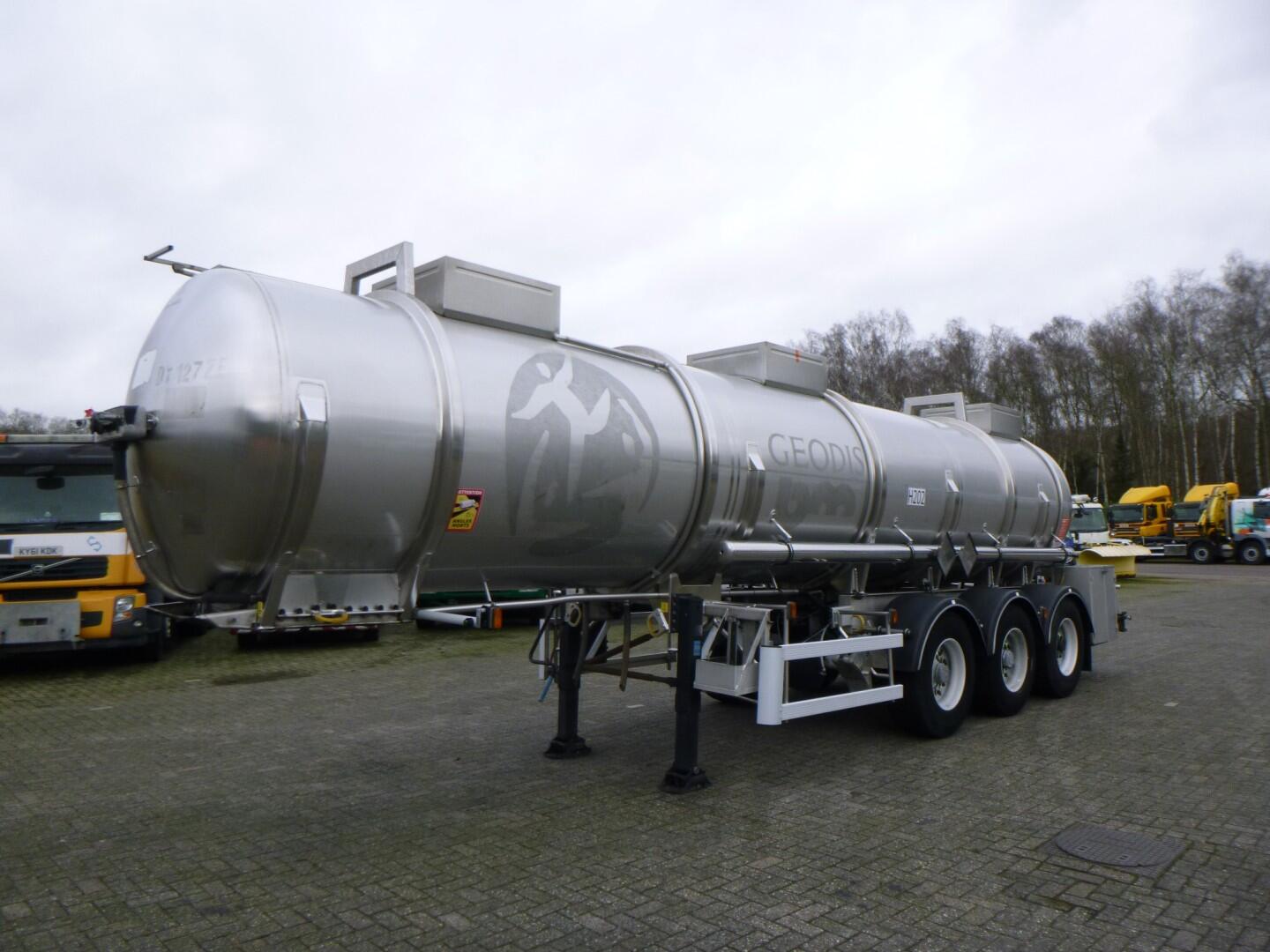 Magyar Chemical tank inox 22.5 m3 L4BV+/ 1 comp + pump | Tankoplegger | Tankoplegger Chemicaliën