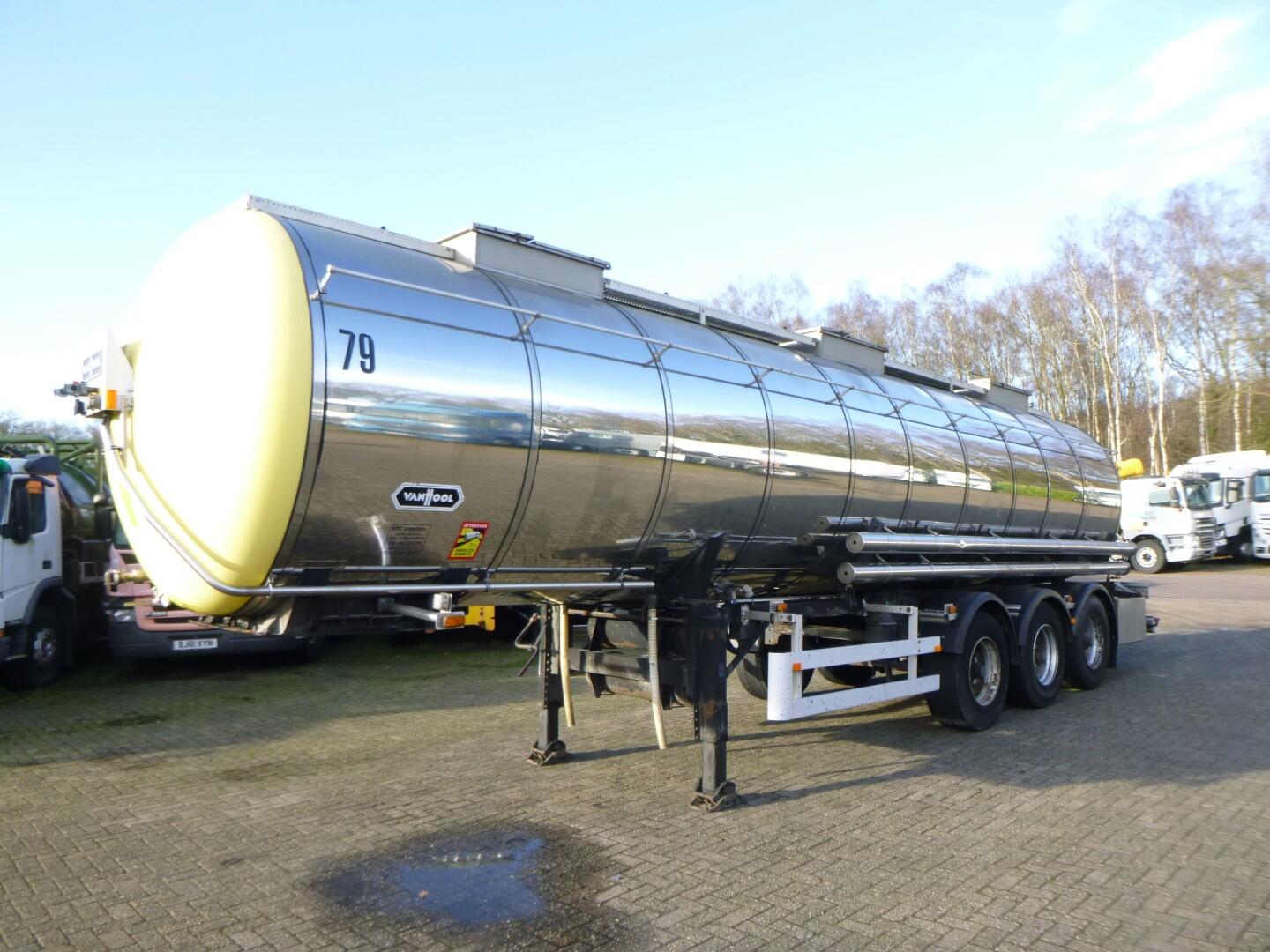 Van Hool Chemical tank inox 30 m3 / 3 comp | Tankoplegger | Tankoplegger Chemicaliën