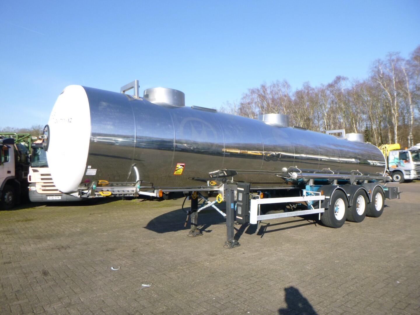 Magyar Chemical tank inox 22.3 m3 / 1 comp | Tankoplegger | Tankoplegger Chemicaliën