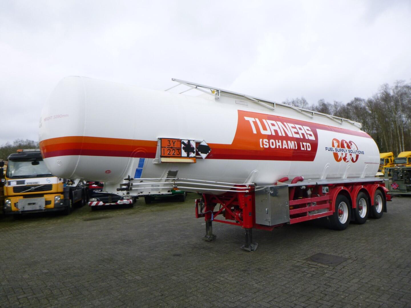 Feldbinder Fuel tank alu 39 m3 / 1 comp + pump | Tankoplegger | Tankoplegger Brandstof