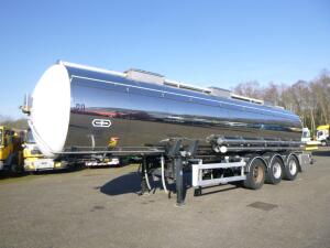 Van Hool Chemical tank inox 30 m3 / 3 comp